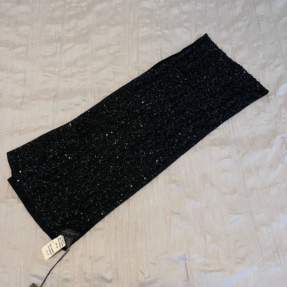 NEW Vintage  Donna Karan Sequin Scarf
